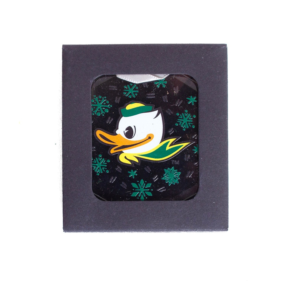 Fighting Duck, Neil, White, Collectibles, Gifts, Hexagon, Snowflake, Christmas, Ornament, 833809